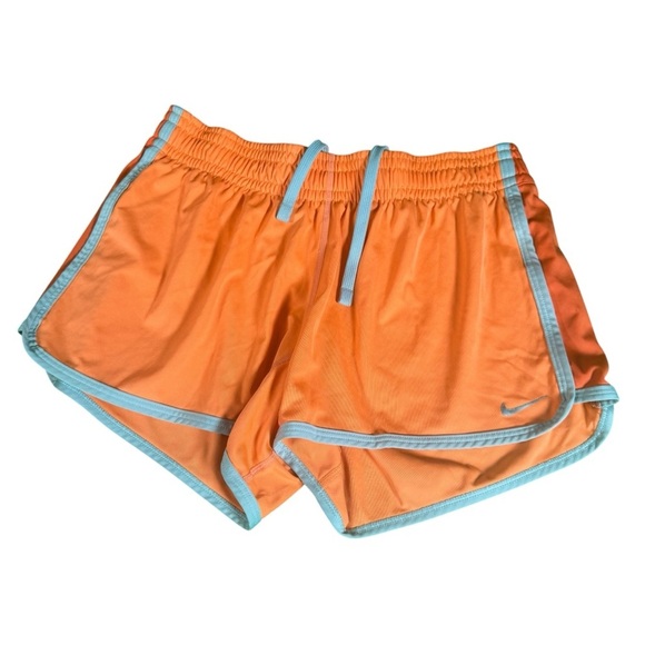 Lot Of 2 Nike Shorts Womens Small Dri-Fit Athletic Gym Running Orange Black - Picture 2 of 12